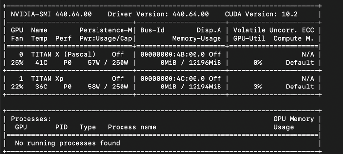 nvidia smi output